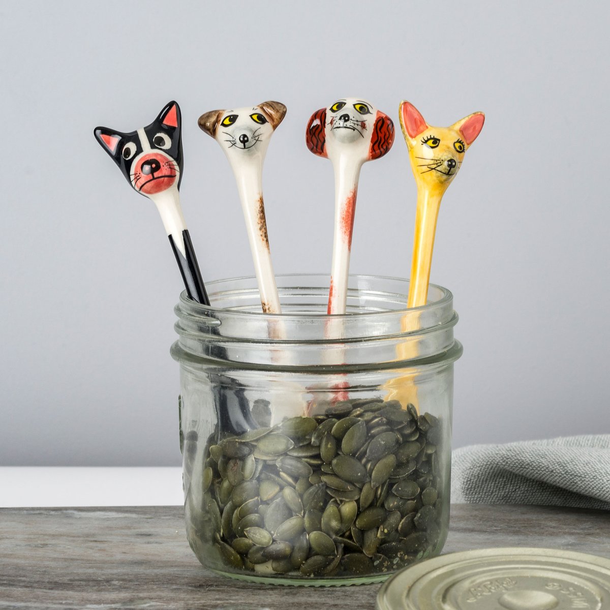 hannah1turner's tweet image. Back in stock - our little canine conserve creations, designed to delight dog lovers everywhere #barkpost   #dogsadoptdontshop #dogspoons