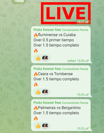 Comandant_Panda's tweet photo. El dia de HOY ha sido aun mejor que ayer!!! 
Se gano por todos lados... LIVES, tabla 0.5HT, prepartidos, Baseball!!
Que esperan para entrar!!!!!!!!!!!
Resultados:
Tabla 0.5HT 18W 2L
LIVES: 11W 0L 1 Push https://t.co/TtlpLLL3A2