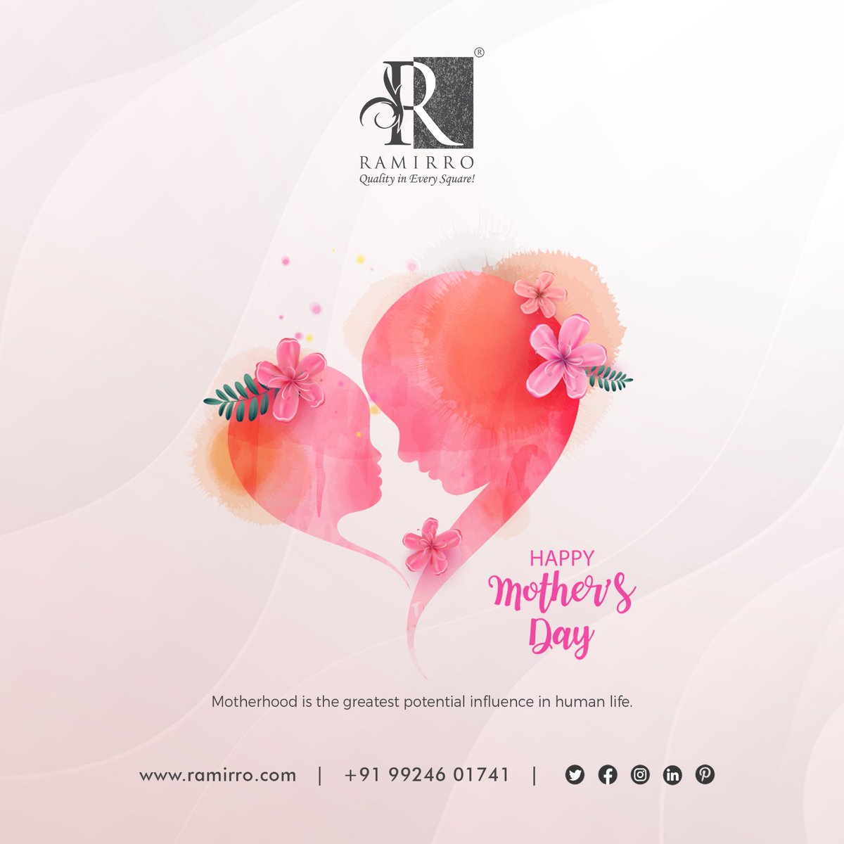 Mother love is the fuel that enables a normal human being to do the impossible.
Happy Mother’s Day

#happymothersday #happymothersday2023 #mothersday #mommyandme #motherhoodmatters #supermom #ramirroceramica #ramirro #ceramica #ceramic #porcelaintilesupplier #porcelain