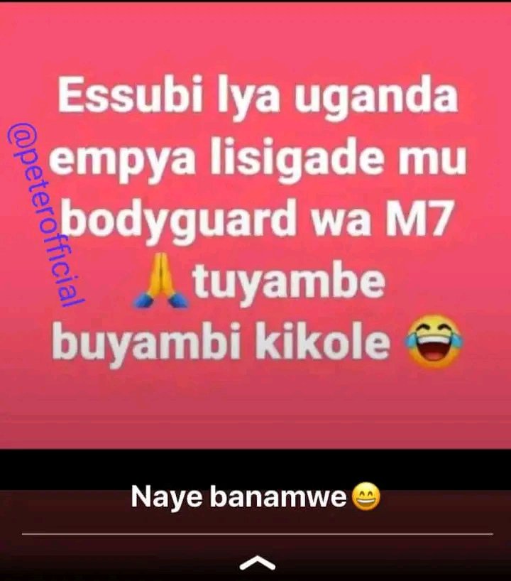 EnkiDimes's tweet photo. @HEBobiwine Kampiseewo kano 🤗 https://t.co/2ROTQun5Mm