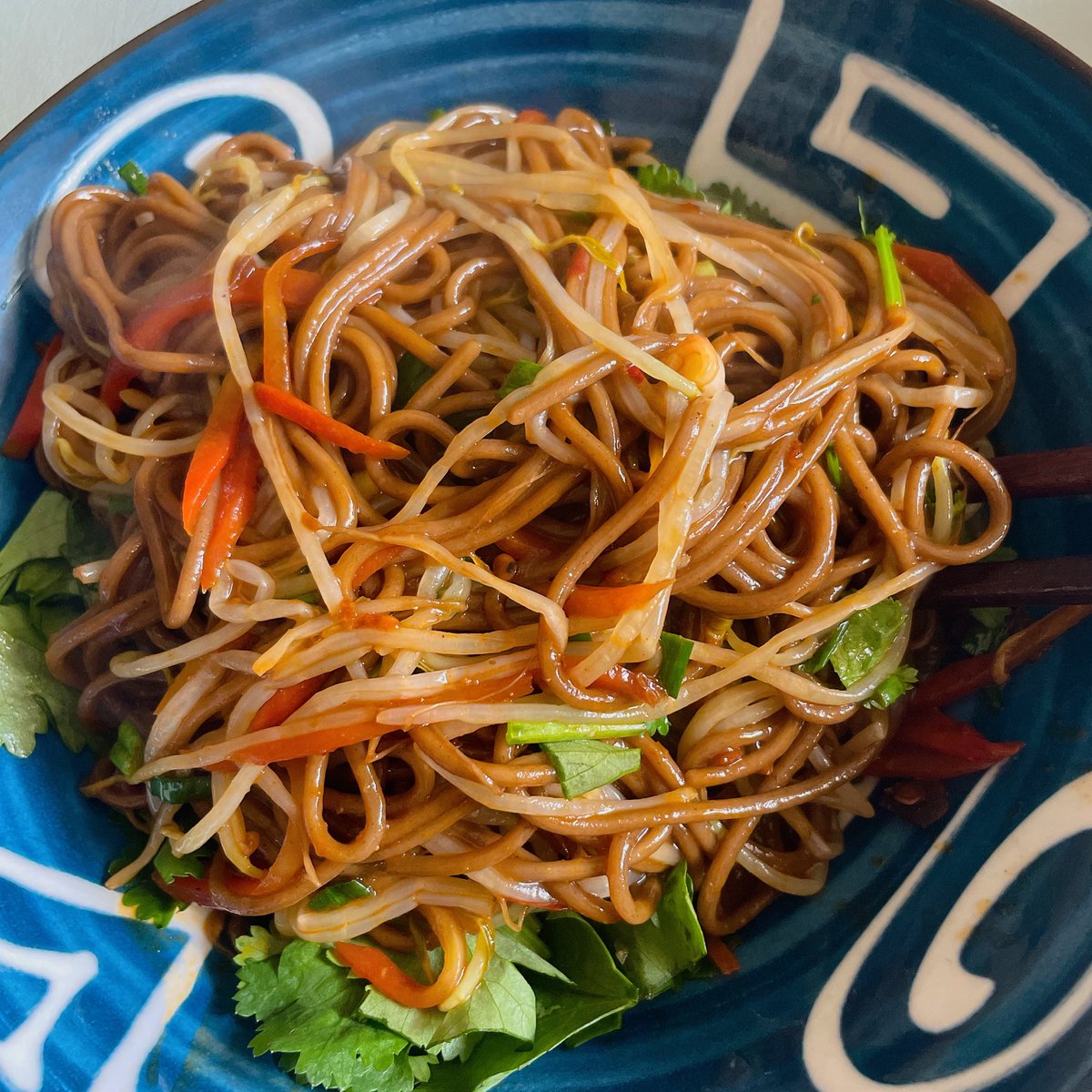 蒸来吃了，果然素馅饺子比肉的好吃100倍（对我来说）
还有炒面，豆瓣搁多了有点咸 https://t.co/UpBLenuy8G
