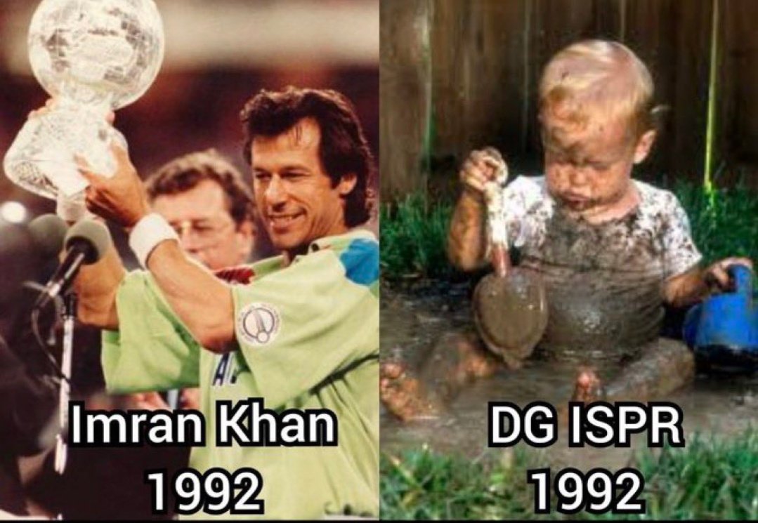 ISPR be like when #imranKhanPTI won the World Cup 4 Pakistan 😆🔥👇🏻🔥🤣

#PakistanUnderSiege
#PakistanUnderFacism
#ISPR_Rejected
#ThisWasNotOnTV
Pakistan Army East Pakistan
#ReleaseIRK Adil Raja
Bangladesh Maryam Nawaz
Malik Riaz #ReleaseImranRiazKhan #عمران_ریاض_کو_رہا_کرو