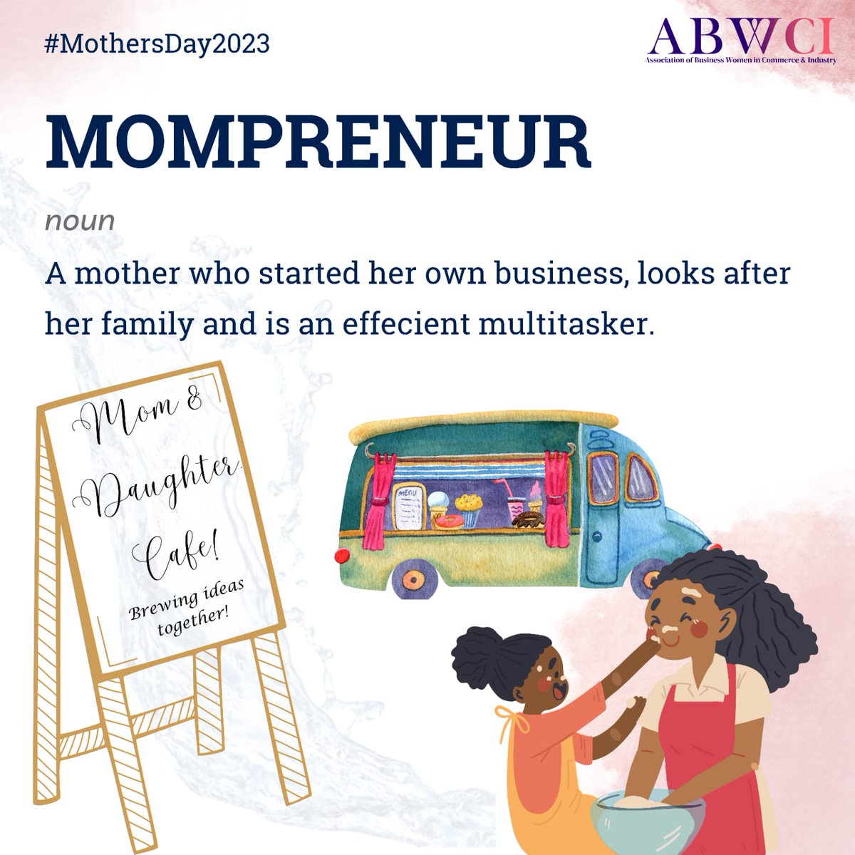 ABWCI is celebrating entrepreneurial mothers everyday!

#MothersDay2023 #CelebratingMothers #CelebratingEntrepreneurship #EntrepreneurialMothers #Mothers