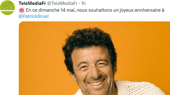dd95615154's tweet photo. @TeleMediaFr @PatrickBruel Sans moi.
#Buel
https://t.co/TbSIcp4e4z https://t.co/DoK2A6mYYl