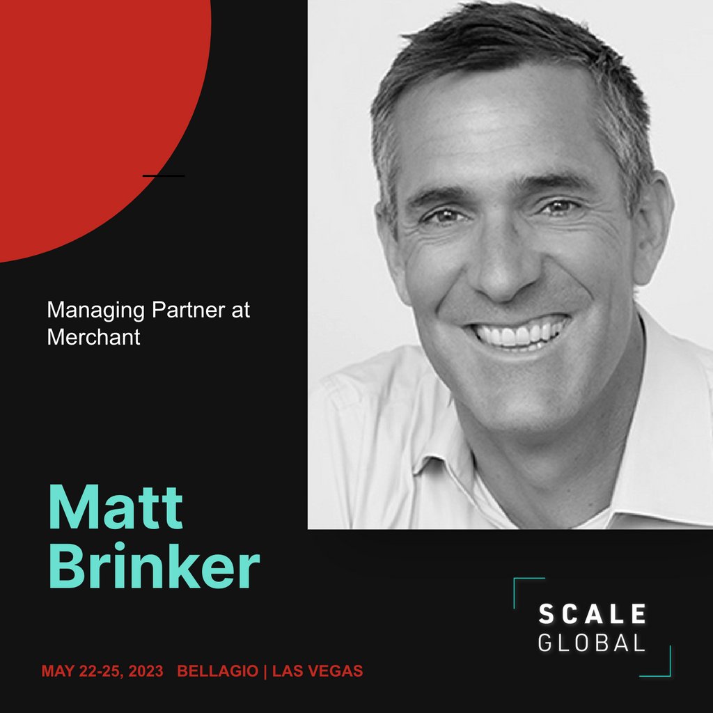 thescalesummit's tweet image. scaleglobalsummit.com/register 🔗 Join Matt Brinker at SCALE Global Summit in Las Vegas, NV The Bellagio MAY 22-25, 2023. Register now #ScaleGlobal 🌐