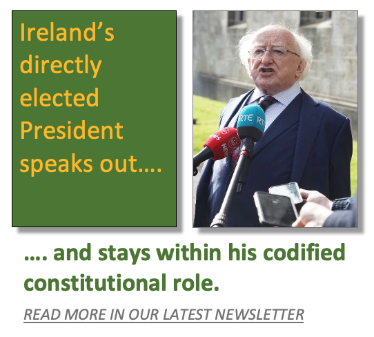 RealRepublicAu's tweet photo. #Ireland’s directly elected President has spoken out on matters close to his heart while staying within the bounds of his powers under the nation’s #constitution. See the story in our newsletter. Join our mailing list or go to our website - https://t.co/qIO4gtcY2p - to read it. https://t.co/V3UgRsc6K6