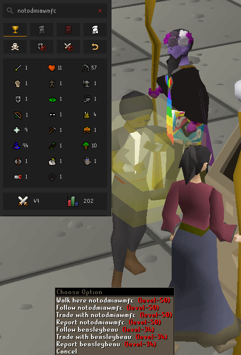 ran into one of this bot farm and they're not at 94 magic. very cool.