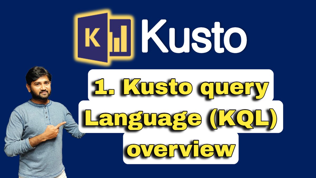 MAHEERBASHA's tweet image. #kusto #kql #kustoquerylanguage #azure #azuredataengineering #dataengineering #adx #azuredataexplorer #dataexlorer
Kusto Query Language (KQL) Overview.
@AzDataExplorer
youtu.be/PNMdua-0BCM