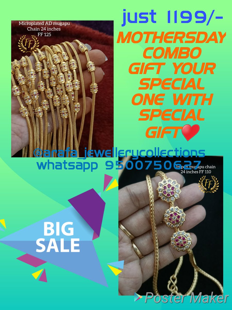 Nowrinbanu506's tweet photo. Mothersday special combo....
https://t.co/hWSAJib2nb

#MothersDay #MothersDay2023 #Motherhood #mothersdaygift https://t.co/Q3ob7sH2Sf