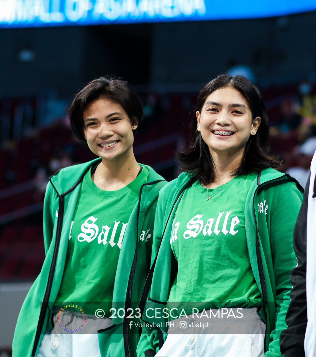 dearlasalle's tweet photo. my fave rookie-senior duo as of the moment 🥹💚🏹

#ArrowsAblazeDLSU 
#12ebuildTheDynastyDLSU https://t.co/OiwlzyoLaz