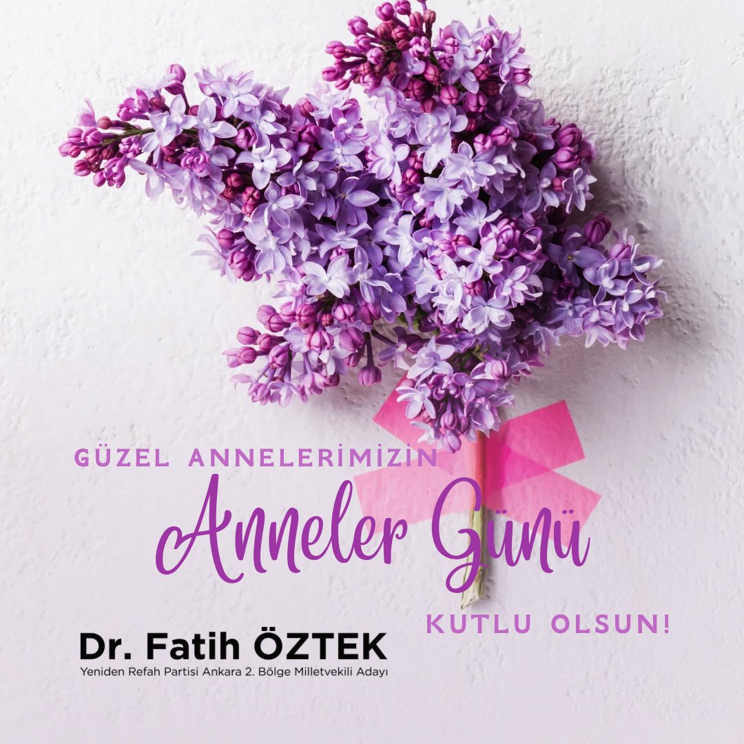 Güzel annelerimizin anneler gününü içtenlikle kutlarım! 
Annelerin ağlamadığı Refah bir gelecek için çalışıyoruz. 👍🏻🇹🇷❤️
#AnnelerGünüKutluOlsun