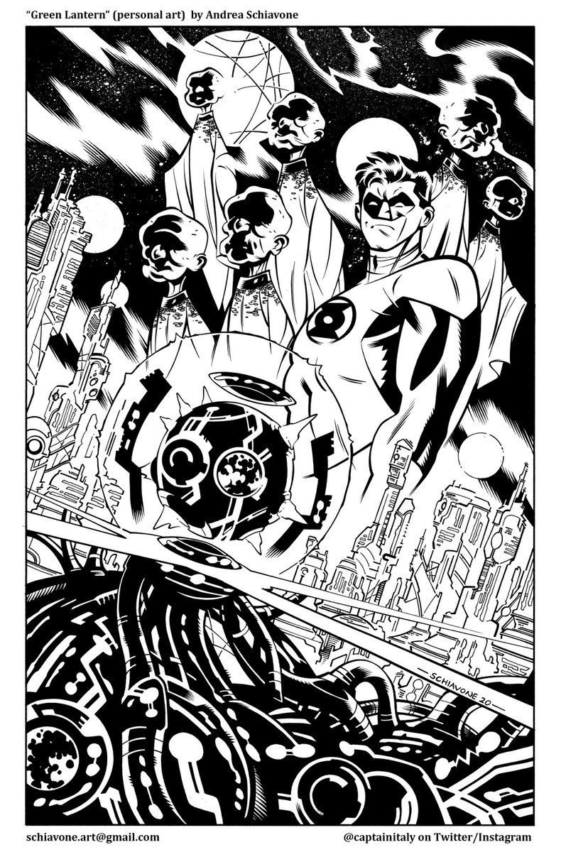 This is oddly specific for me to pass on like the rest, so here - have some Hal Jordans! 
#andreaschiavoneart #greenlantern #SundayFunday