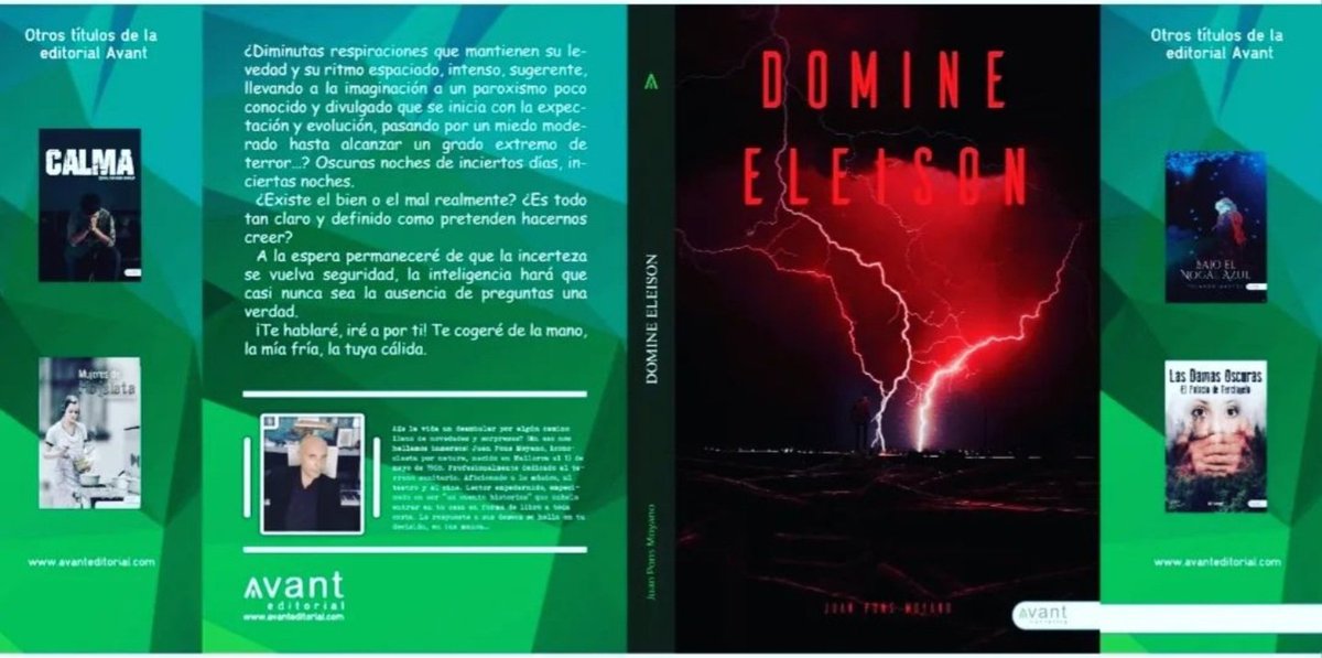 Sagaciousbaby13's tweet photo. Already in your #home❓️Read DOMINEELEISON‼️by #JuanPonsMoyano #editorial @Avanteditorial available in #bookstores @amazon and @Mercadolibre ...don't miss it discover #love #Eurovision2023 #eurovisiongr #Eurovision #EurovisionRTVE #AltasHoras #kookv #ESC2023 #ESC2023 #Solos13M https://t.co/eDSNYetYOx