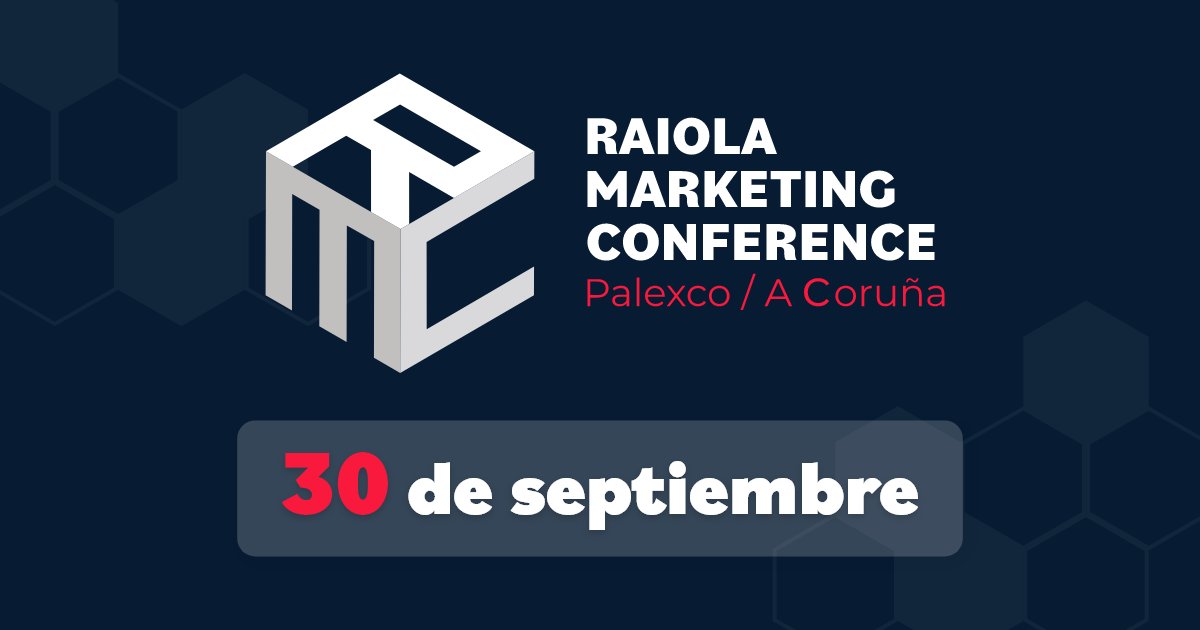 rmcgalicia's tweet photo. La próxima edición de Raiola Marketing Conference se celebrará el 30 de septiembre en A Coruña, ¡no te pierdas el evento del año! 💥

¡Consigue tu entrada! 👇🏼
https://t.co/Iv4joZFe1p https://t.co/mXxafZv9P5