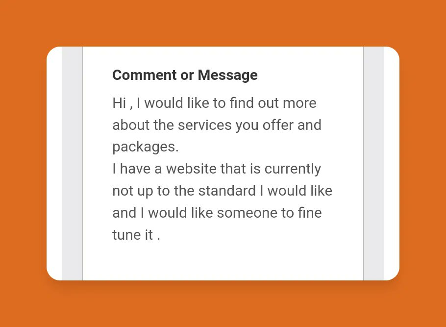 your_web_doctor's tweet photo. MESSAGE FROM MY WEBSITE CONTACT FORM 📌
Do people contact your from your website?
If no, you need to optimise your website site.
This is one of the benefits of having a website.
People search, find my business through my website on the internet and message me .
#Webdedigner https://t.co/6V2A5uBUjX