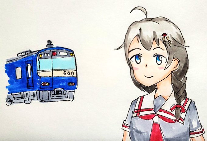 「学生服 電車」のTwitter画像/イラスト(新着)