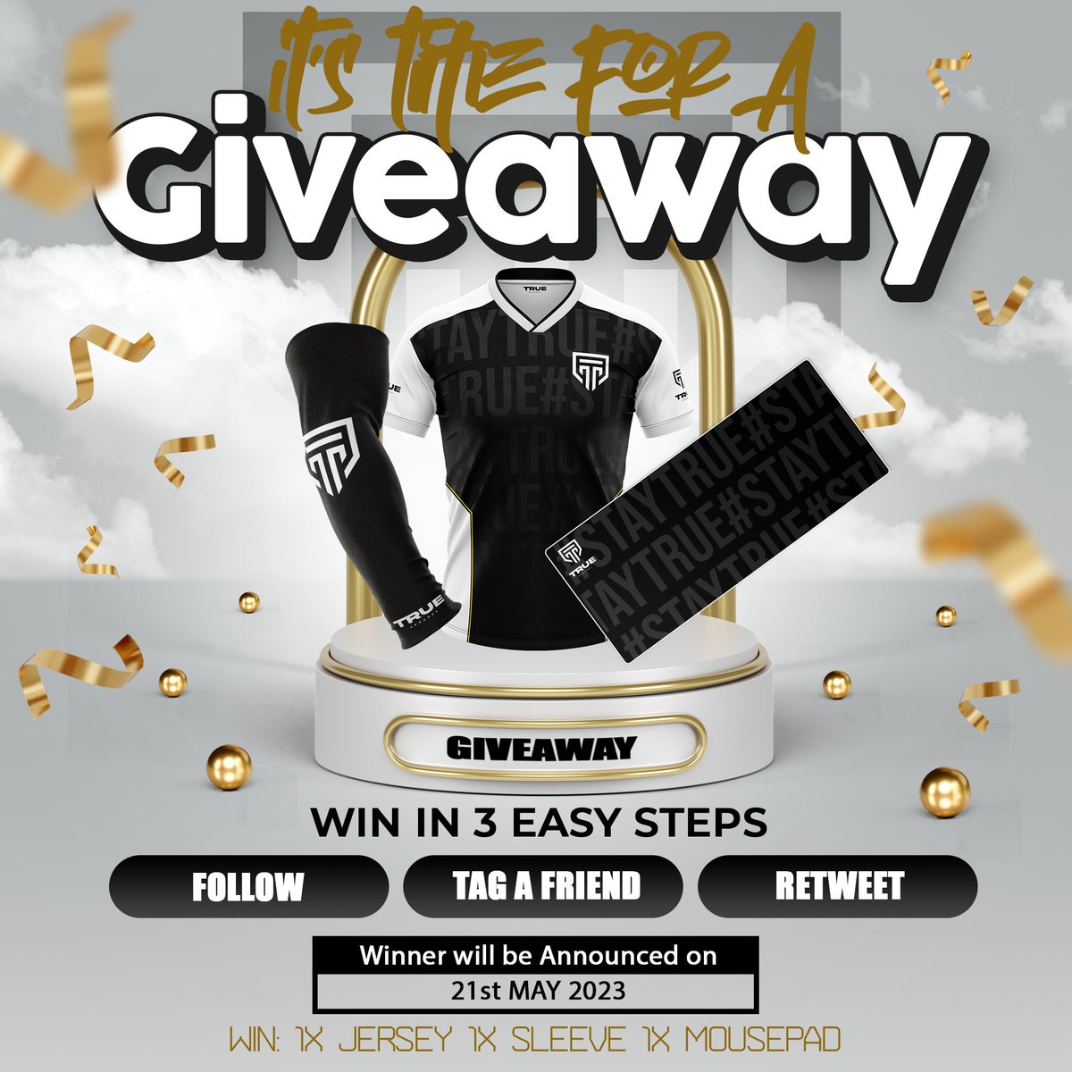 ⚡️ #GIVEAWAY ⚡️

To celebrate 8K followers on twitter we want to give back with a giveaway! 💛

To enter 👇
👥Follow <a href="/TrueApparelCo/">True Apparel</a>
🫂Tag A Friend
♻️Retweet this post

Win any jersey, sleeve &amp; mousepad of your choice 🤯

#StayTrue #win