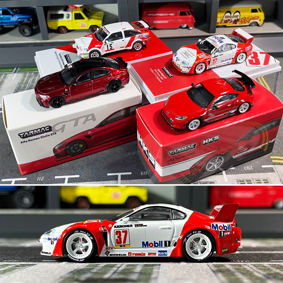 Awesome assortment for this month Tarmac Works release tentatively on 18 May including New Tooling! Full preview video now on Hot Kustoms YT channel. My personal fave is definitely the HKS GR86!! Big thanks to Tarmac Works !!
#tarmacworks #hobby64 #global64  #modelcars #164scale