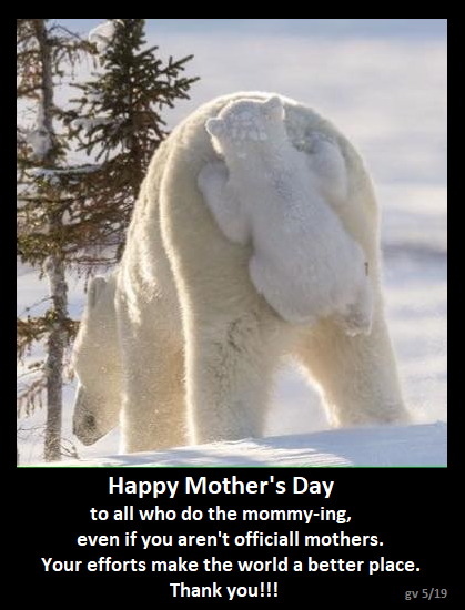 Happy Mother's Day to all who do the mommy-ing!!