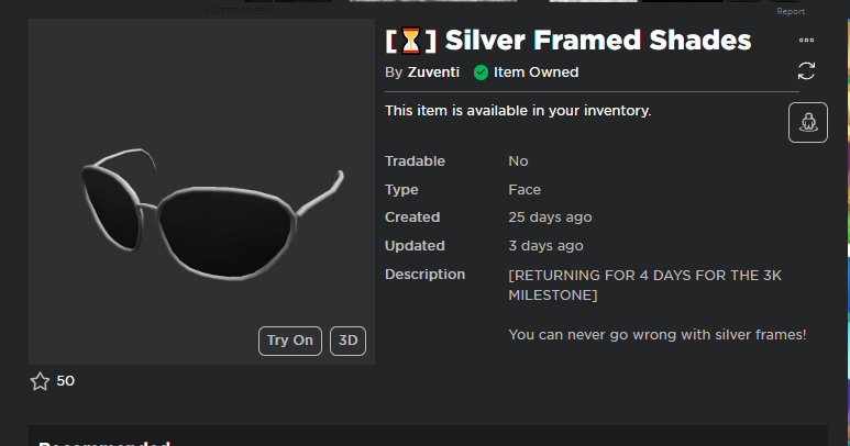 Yummy_CCC's tweet photo. The roblox UGC (fake interns) have been put on sale again for 4 days, had to buy https://t.co/p091v9xYRY https://t.co/TsG2iqOrgi