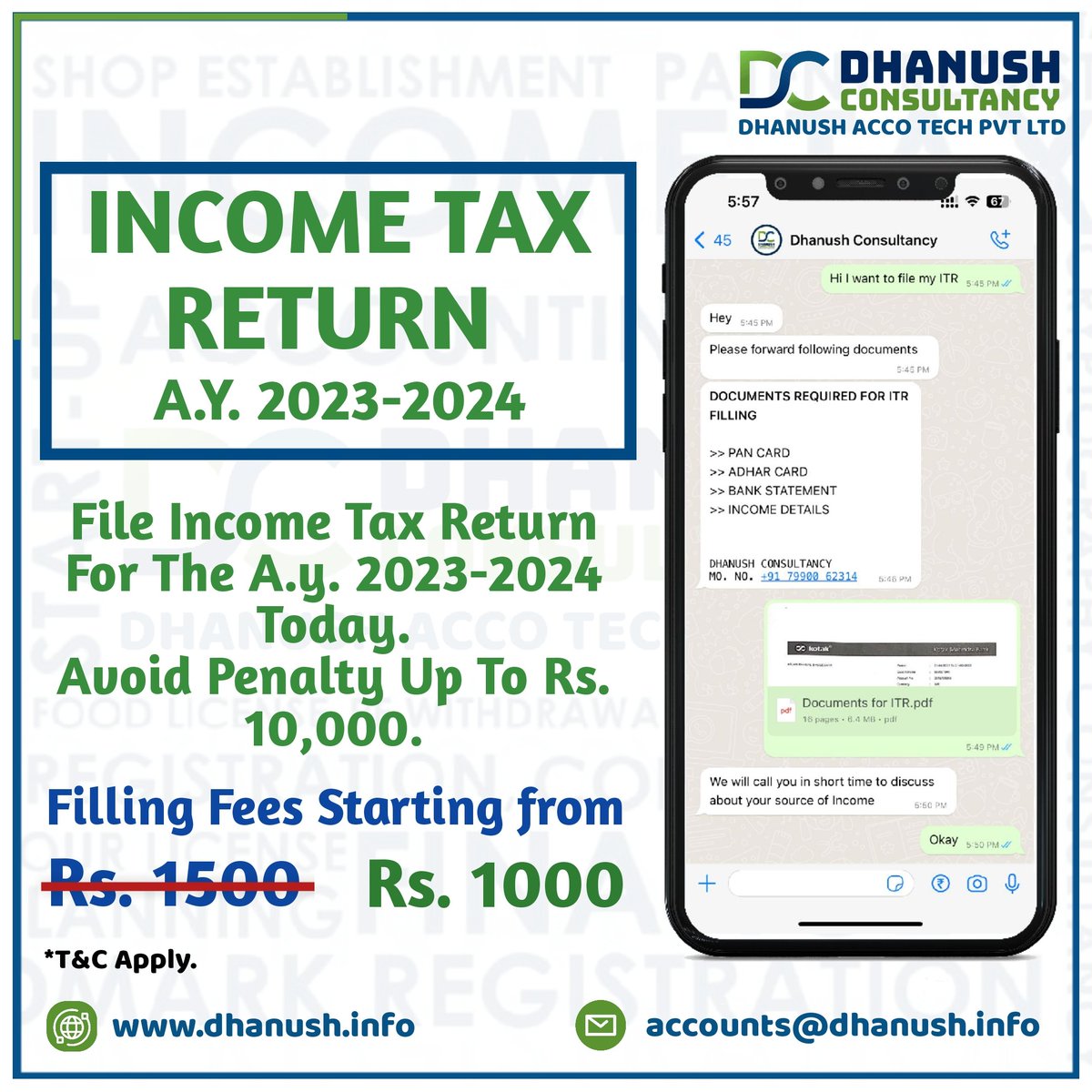 dhanush_info's tweet photo. File Your ITR Now

For More Details contact us on WhatsApp
https://t.co/BcqKxbyojn https://t.co/WzAbTagNPH