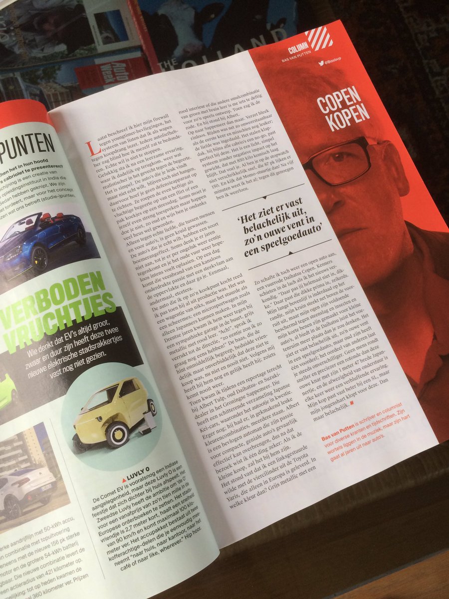 PieterBotman's tweet image. Alleen de column van Bas van Putten is al reden genoeg om een abotje #Autoweek te nemen 👌. #Daihatsu