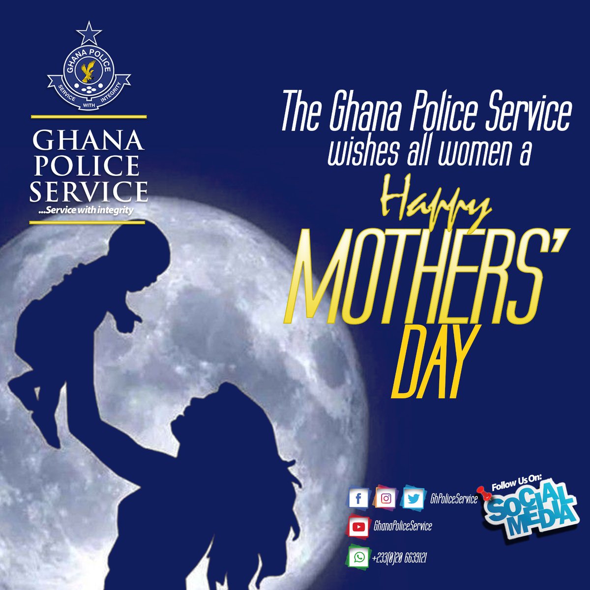 GhPoliceService's tweet photo. IT IS MOTHERS' DAY 🥰
#GhPoliceService
#ghpolicetv
#engagingthepeopleforsafercommunities https://t.co/oQjehsRO2Z