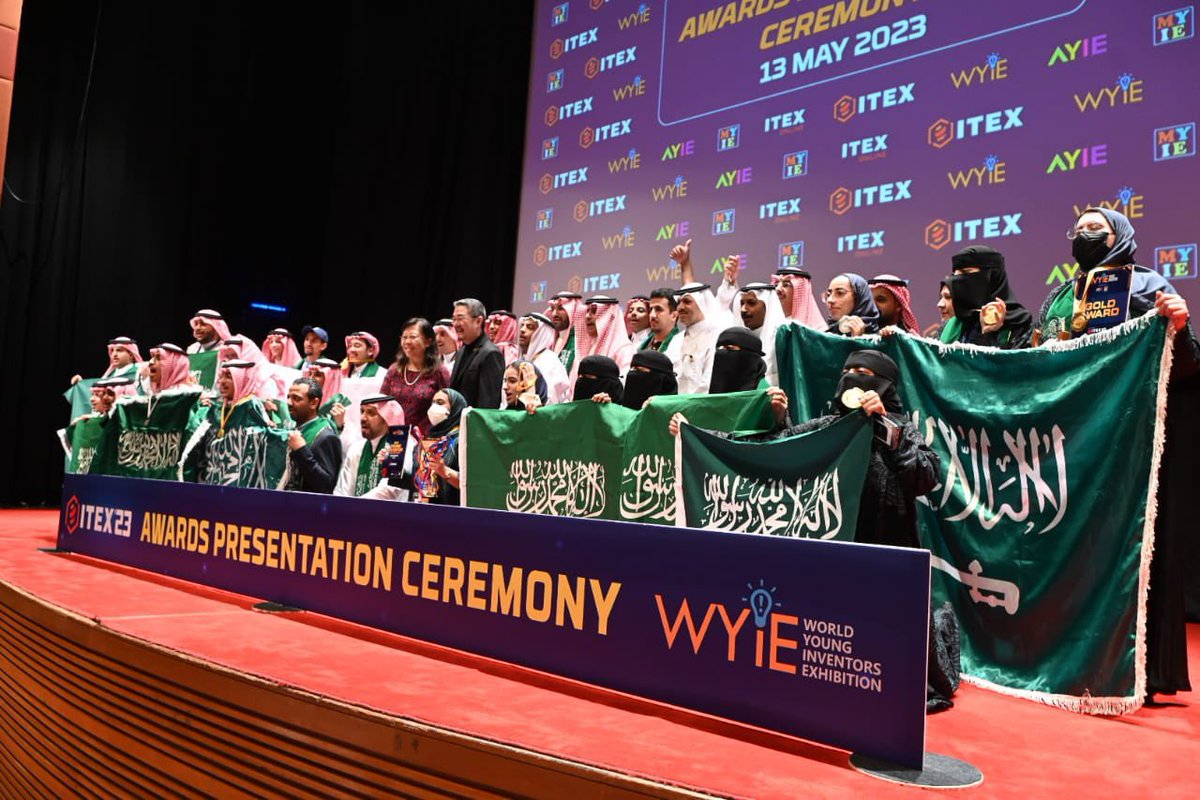 KKTTWEW545pe's tweet image. The #Saudi students achieve 18 medals at #ITEX 2023 International Exhibition