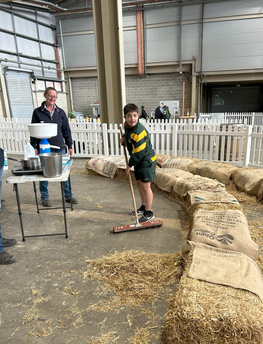 Dare we milk a dairy cow!
Our Ss loved getting hands on at their Farm Days excursion from milking a cow, making feta cheese &amp; butter plus learning about dairy farming... we even had a volunteer to clean up! 😉
<a href="/RAS_NSW/">RASNSW</a> #LoveWhereYouLearn #Science <a href="/janholt07/">Jan Holt</a> <a href="/mrhappyhung/">Daniel Hung</a>