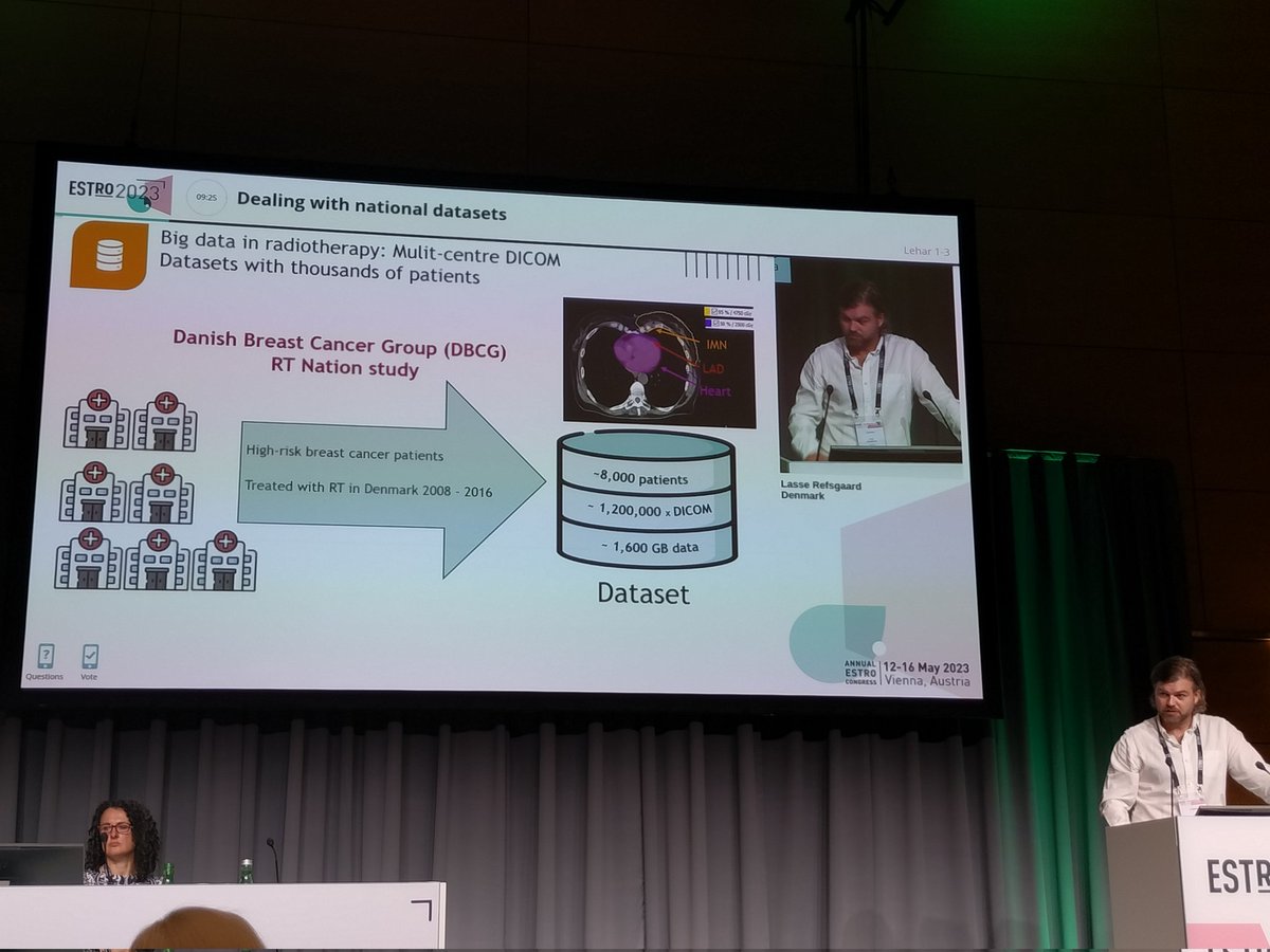 Brilliant PhD student Lasse Refsgaard convincingly demonstrates how to deal with the headaches of big data at the National level #ESTRO2023 #DBCG @BOffersen @AUHdk