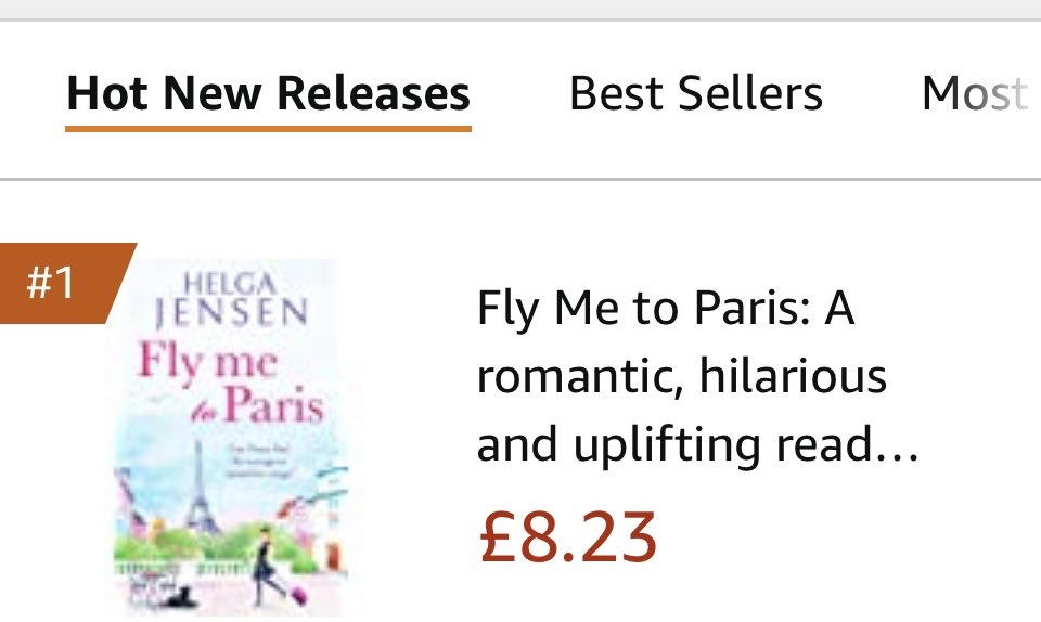 Wow! Thank you amazing readers💕💕 Fly me to Paris is out on Thursday and now a NO 1 Hot New Release for various categories on Amazon in both paperback and ebook💕💕😍😍 #NewBook #Amazon #RomCom #Paris #books #amreadingromance #cabincrew #over50women #over50club
