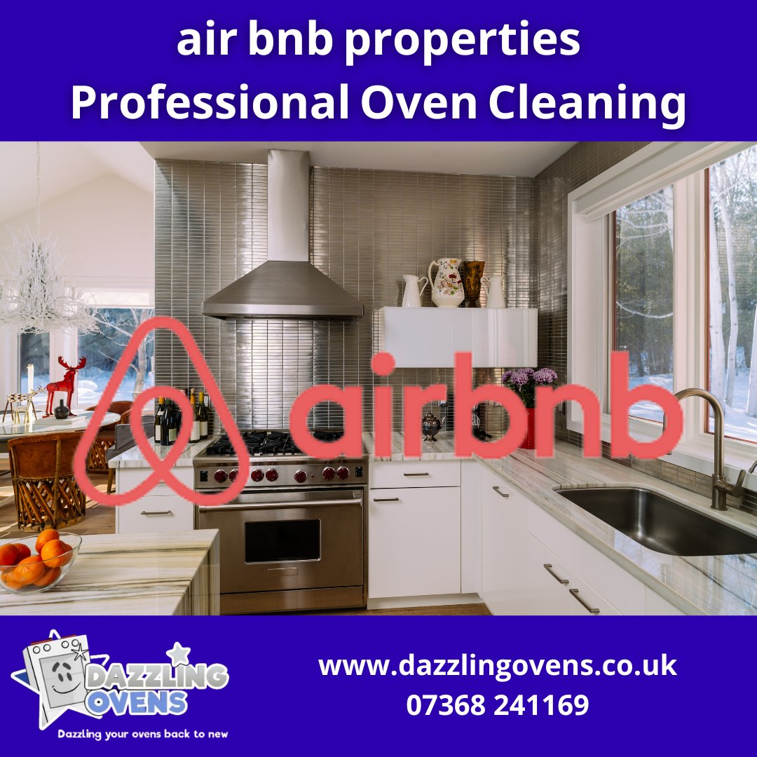 Are you an #airbnbhost ?
Need a professional #ovenclean for your property rental? Whether it's a one off or a regular booking, Dazzling Ovens can help. bit.ly/DazzlingOven

#worcestershire