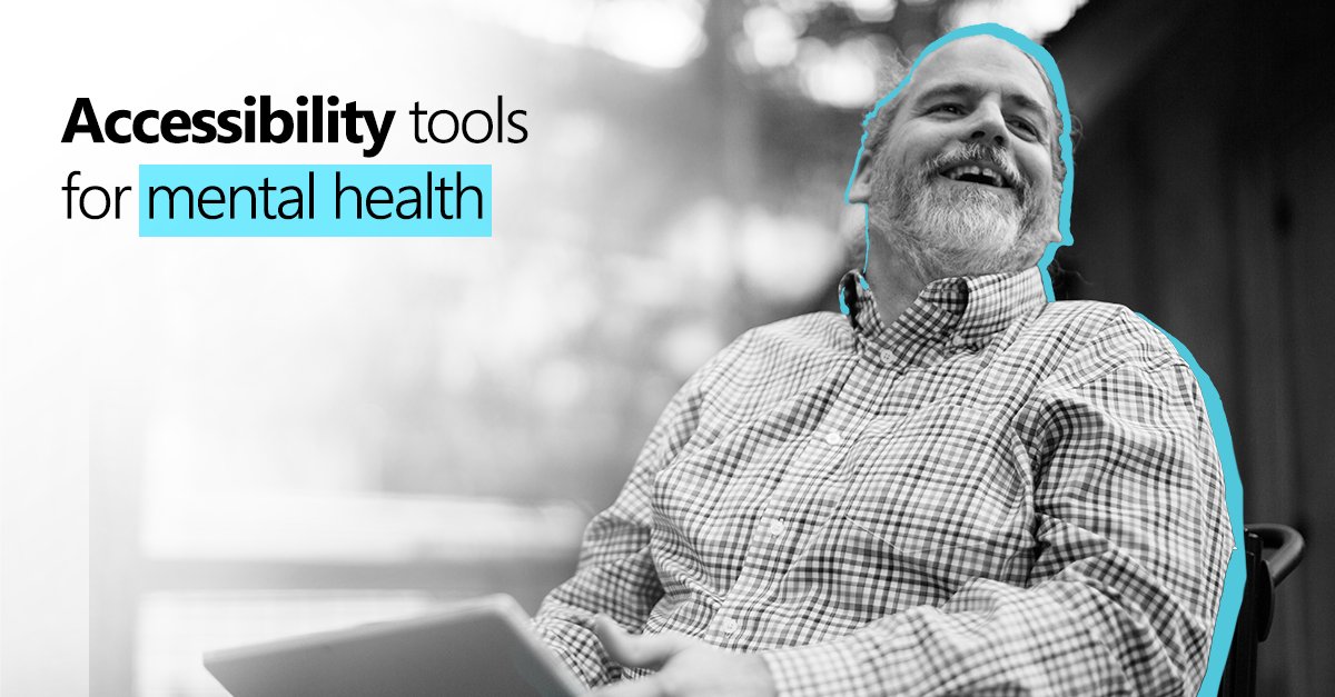 MicrosoftEgypt's tweet photo. Look after your mental health 💙

Across Microsoft 365 and Windows, there are several tools that can help those who have a mental health condition. 🔧 Check them out : https://t.co/u96dFTCCfi

#MicrosoftMEA #MicrosoftAccessibility https://t.co/qpjSlxlYYE