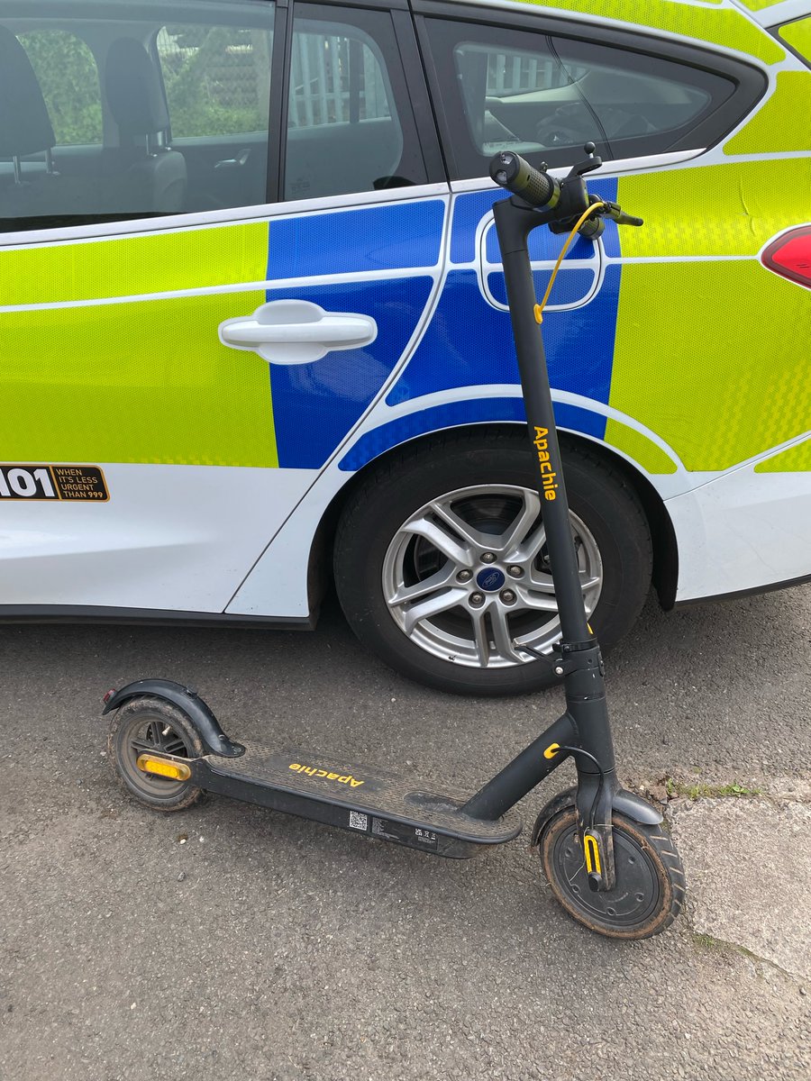 First stop of the morning. 17 year old riding on main roads on an e-scooter. Not insured, not registered and not wearing any PPE. Scooter seized not to be returned #PCFord