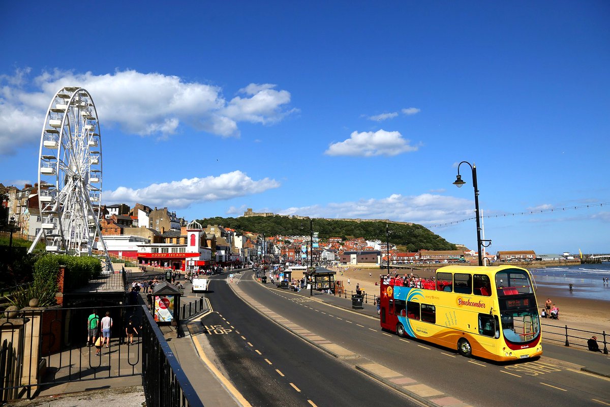 EYBuses's tweet photo. 🌞 OPEN TOP BUSES THIS WEEKEND 🏖️
Experience the beautiful coastal views of Scarborough from the top deck of our open top buses. Feel the sun on your face and the breeze in your hair as you explore this stunning destination. 
Plan your journey at https://t.co/YWgfVVwJXo today! https://t.co/3fJhWTsDSk