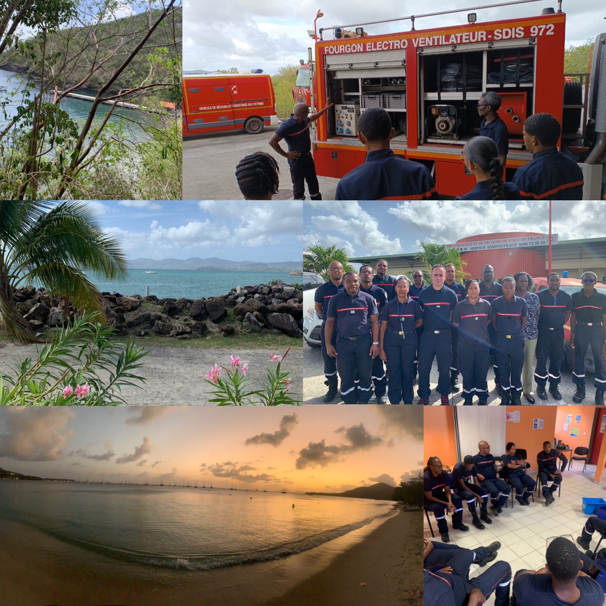 🙏🏻@Udsp972 @Sdis972 pour cette semaine riche en découvertes & rencontres en #martinique ! ✈️🏝️🇫🇷☀️🚒 à bientôt 👋🏻 😉@FleckSamuel @DOUVILLEBertra2 @RabatFlorence @BoslandJP @GregoryAllione @antoineminoton @lagier_charles