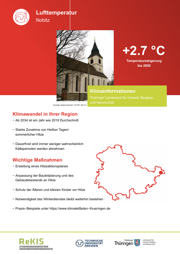 Unser Klimasteckbrief des Tages, heute: #Nobitz in #Thüringen. rekisviewer.hydro.tu-dresden.de/fdm/files/REKI… Weitere Infos zu Anpassungsmöglichkeiten finden Sie hier: rekis.hydro.tu-dresden.de/kommunal/  #Klimawandel #Klima #Klimaanpassung
