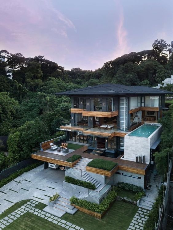 Interiorhunt11's tweet photo. Tropical house https://t.co/FWiDs5cT8d