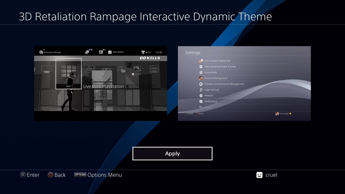 PS4_Themes's tweet photo. 3D Retaliation Rampage Interactive - Dynamic
Download 👇
https://t.co/F1VKAU7Isx
↘️
✔ Like ♥️
✔ Retweet 🔁
✔  Turn On Post Notification🔔
✔ Follow Me🙋For More 👉@PS4_Themes https://t.co/0NyOYQUfiG