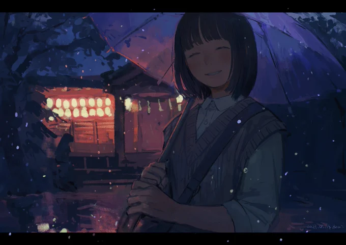 「雨の匂いがするね」