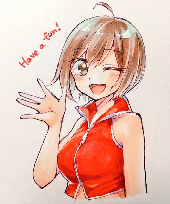 アルバム眺めてたら去年人に物送ったときに添えたアナログMEIKOがめっちゃいい感じの絵しててびっくりした