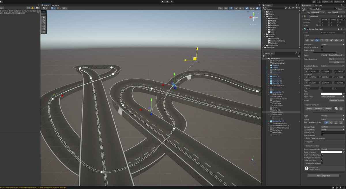 dreiplay's tweet photo. Game Jam Time! 🕺

Für die https://t.co/Uf34DveNJT Webseite erstellen wir einen Carrera-Bahn ähnlichen Racer. 🏎🏁

Ein kleiner Einblick in das Unity Projekt. Wir freuen uns auf die nächste Etappe der Entwicklung! 🚥

#gamejam #gamedesign #racinggame #racer https://t.co/SBLo4tEoP1