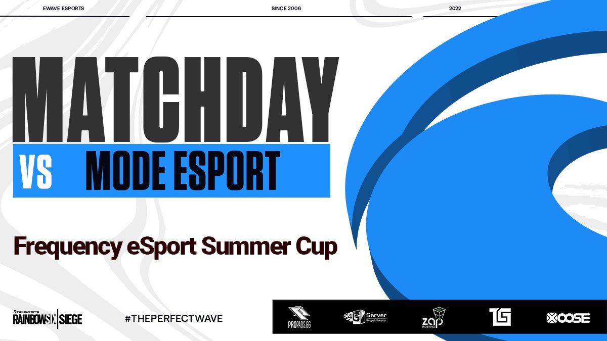 ewaveesports's tweet image. Heute geht es weiter im @frequency_org Summer Cup!🔥

Das 16tel-Finale steht heute an. Der heutige Gegner lautet #ModeEsport .🫡

Heute auch wieder live bei twitch .tv/shishiiSZN !😎

Das Lineup:
@dipsyR6
@dexxr6s
@lrizraz
@oMattii17
@ShishiiSZN 

GLHF!👊