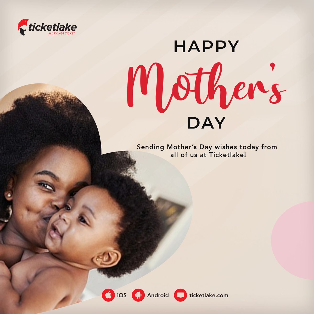 Celebrating all mothers on this special day. Cheers to the extraordinary women who make the world brighter. Sending you all the best of wishes from all of us at TICKETLAKE. Happy Mother’s Day ❤️🤗 😘 #happymothersday2023