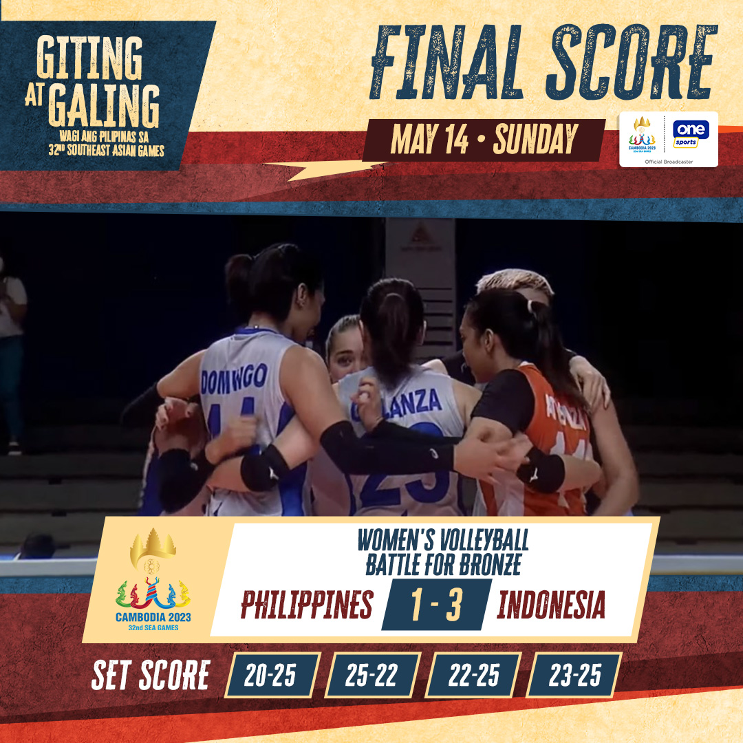 One Sports on Twitter "A gallant stand for the Philippines, but the