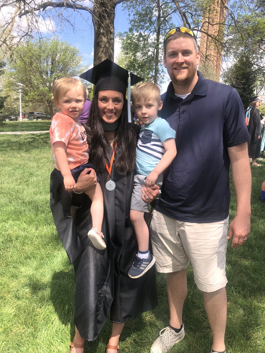 KelliWemhoff's tweet photo. Master of Education in Educational Leadership degree. 🎓🎉 I’m so thankful for my support system! 🧡 Also how how cute are these Doane Future Leader shirts from @BessScottDoane for our babies born during cadre?! 🥺 #thankful #grateful #blessed #graduate https://t.co/TEzhgcUhNN