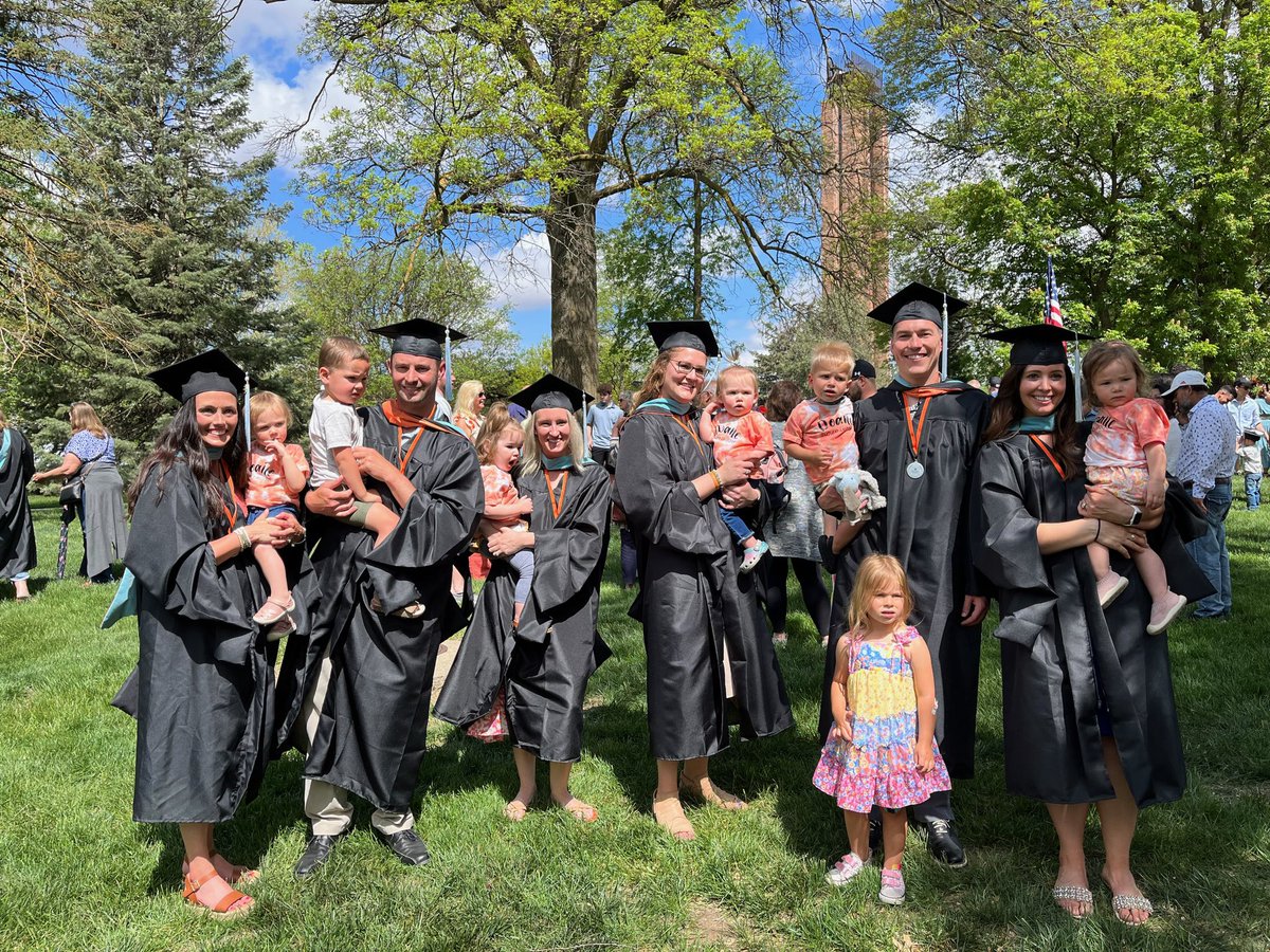 KelliWemhoff's tweet photo. Master of Education in Educational Leadership degree. 🎓🎉 I’m so thankful for my support system! 🧡 Also how how cute are these Doane Future Leader shirts from @BessScottDoane for our babies born during cadre?! 🥺 #thankful #grateful #blessed #graduate https://t.co/TEzhgcUhNN