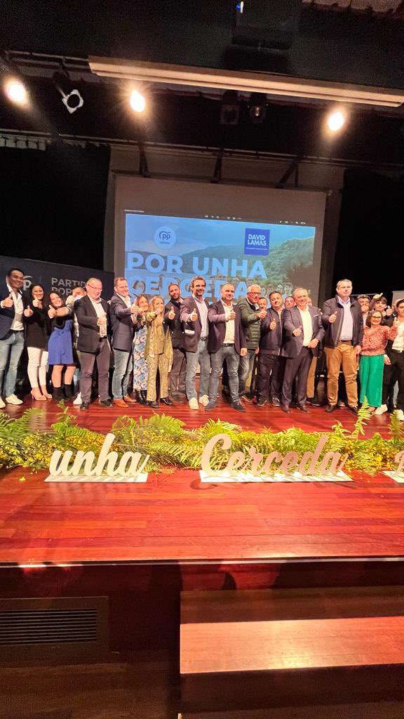 evaristoben1's tweet photo. El PP de Cerceda tiene un magnífico número 1 que es David Lamas!!! Fue capaz de conformar un gran equipo!! La combinación es perfecta para q el 28 de mayo el PP logre un resultado histórico y David Lamas sea el Alcalde q Cerceda necesita!!! https://t.co/sXbWoEg1Ft