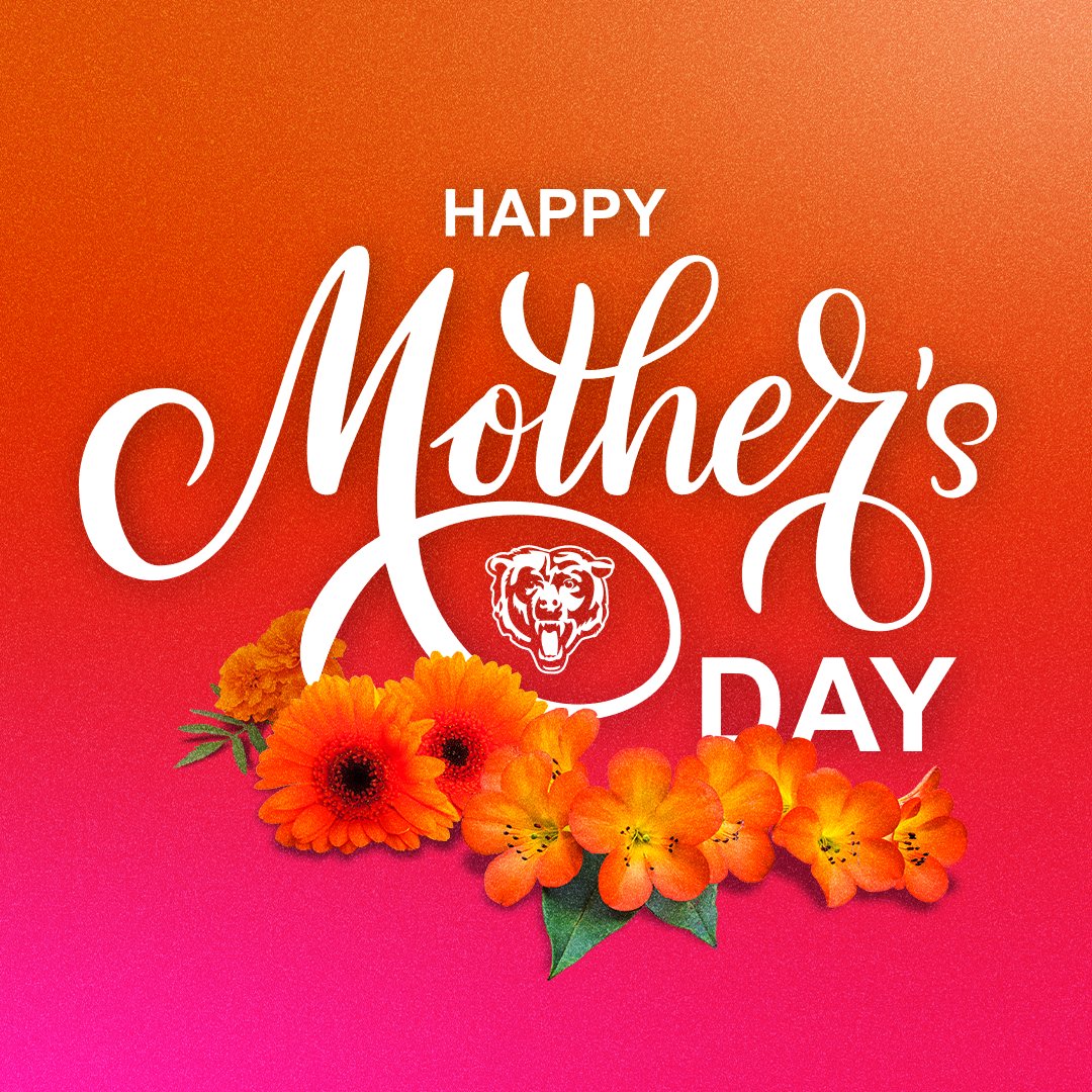 ChicagoBears's tweet photo. Sending love to all the amazing moms out there. Happy Mother's Day! 🧡 https://t.co/GNI9RDDdQQ
