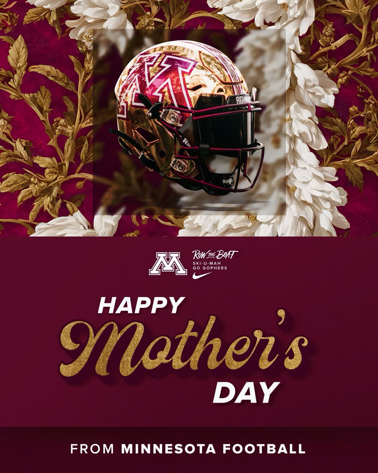 Minnesota football helmets ski u mah 2025